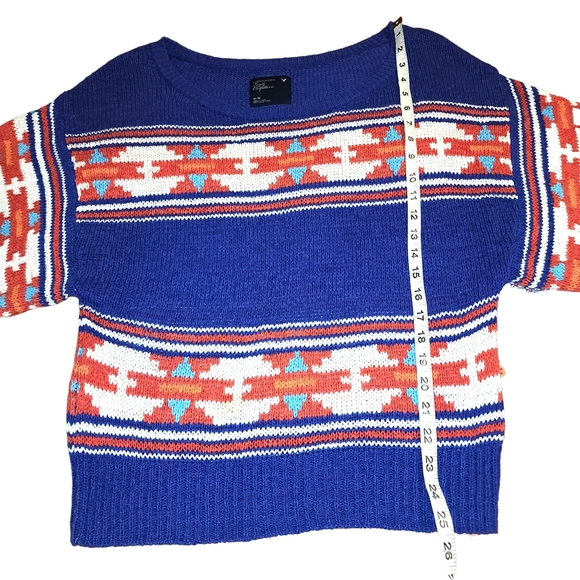 American Eagle Outfitters Dolan Southwestern Tribal Print Knit Sweater - Picture 6 of 9